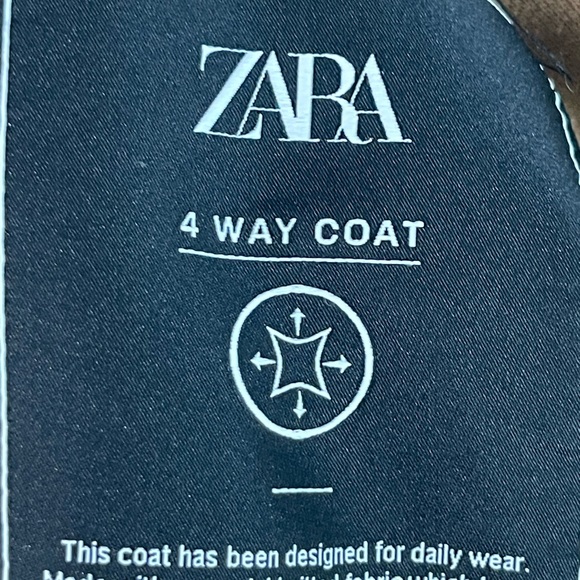 Zara 4 Way comfort camel color men’s coat S - Picture 9 of 10